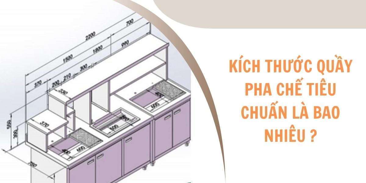 Kích thước quầy pha chế tiêu chuẩn là bao nhiêu _ Cấu tạo quầy bar, quầy pha chế đẹp bao gồm những gì